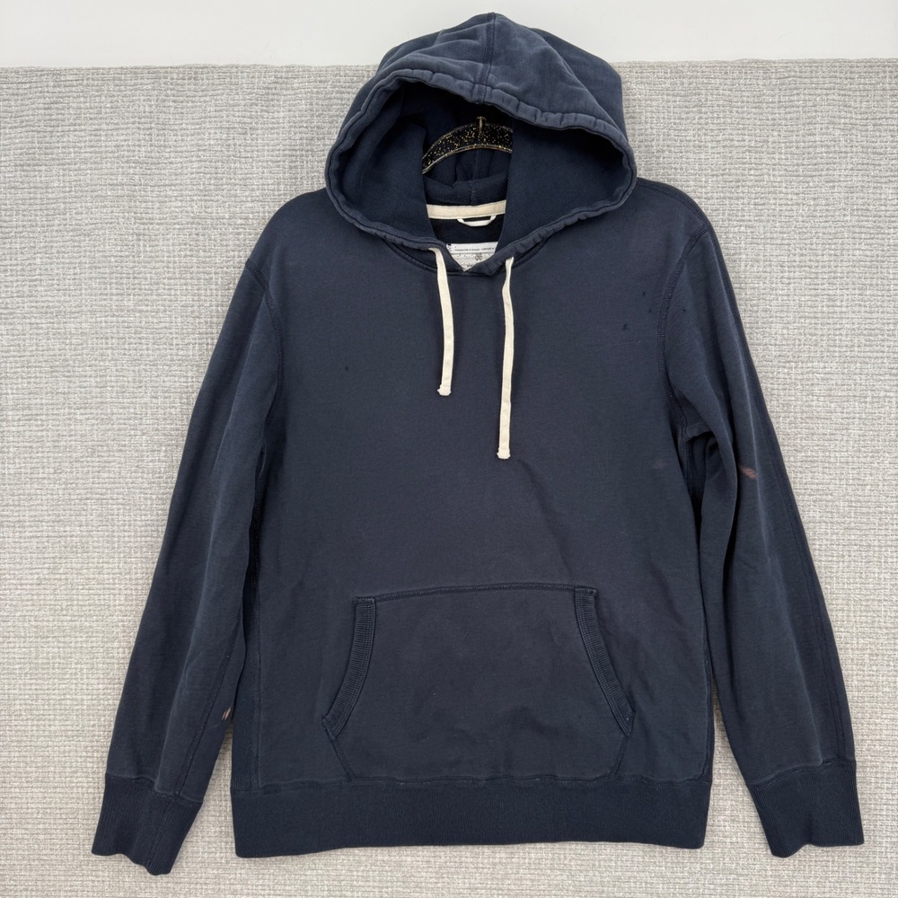 Reigning Champ‎ Navy Blue Hoodie Sweatshirt Mens M M Medium Kangaroo Pocket